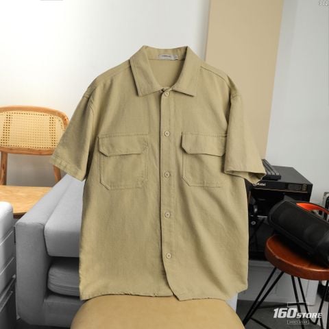 Áo Sơ Mi Nam Tay Ngắn Double Pocket Form Relax