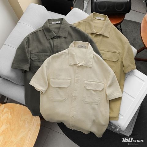Áo Sơ Mi Nam Tay Ngắn Double Pocket Form Relax