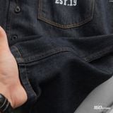 Áo Sơ Mi Nam Denim Cuban ICD EST.19 Form Boxy