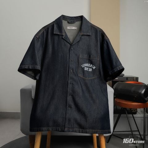 Áo Sơ Mi Nam Denim Cuban ICD EST.19 Form Boxy