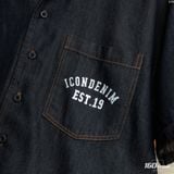 Áo Sơ Mi Nam Denim Cuban ICD EST.19 Form Boxy