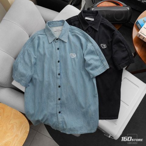 Áo Sơ Mi Nam Denim Tay Ngắn ICONDENIM Shoulder The Strength Form Relaxed