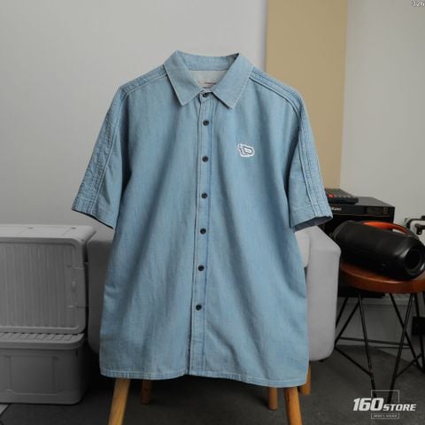 Áo Sơ Mi Nam Denim Tay Ngắn ICONDENIM Shoulder The Strength Form Relaxed
