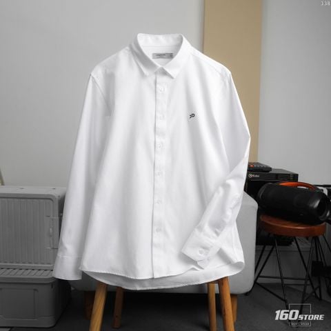 Áo Sơ Mi Nam Oxford Tay Dài ID Embroidery Shirt Form Regular