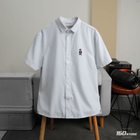 Áo Sơ Mi Nam Oxford Tay Ngắn Cool Bear Form Boxy