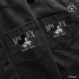 Áo Sơ Mi Nam Tay Ngắn Disney Grey Beat Form Boxy