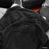 Áo Sơ Mi Nam Tay Ngắn Disney Grey Beat Form Boxy