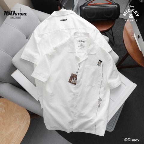 Áo Sơ Mi Nam Tay Ngắn Cuban Disney Threaded Journey Form Relaxed