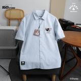 Áo Sơ Mi Nam Tay Ngắn Disney Striped Groove Form Boxy