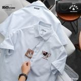 Áo Sơ Mi Nam Tay Ngắn Disney Striped Groove Form Boxy