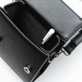 Túi Đeo Chéo Nam ICONDENIM Monobox Black Skin Form Vuông Đứng