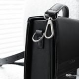 Túi Đeo Chéo Nam ICONDENIM Monobox Black Skin Form Vuông Đứng