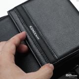 Túi Đeo Chéo Nam ICONDENIM Monobox Black Skin Form Vuông Đứng