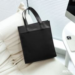 Túi Xách Nam Canvas Phối Da Monolith Đen