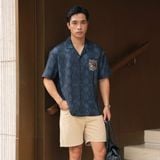 Áo Sơ Mi Nam Cuban Tay Ngắn ICONDENIM Donald Emblem Form Relaxed