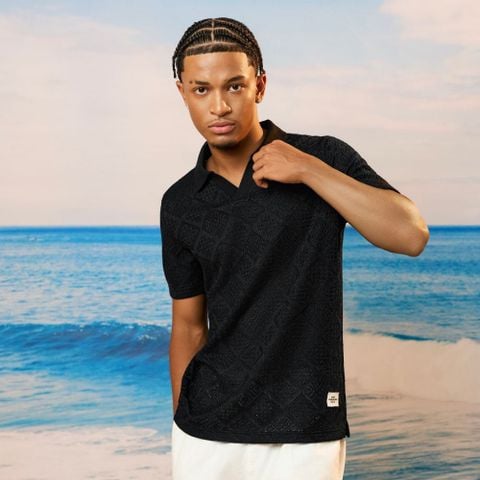 Áo Polo Nam ICONDENIM Textured Knit