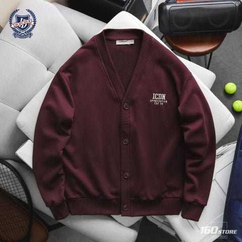 Áo Khoác Nỉ Cardigan Nam ICONDENIM Corwin Form Regular
