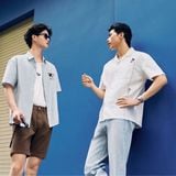 Áo Sơ Mi Nam Tay Ngắn Disney Striped Groove Form Boxy