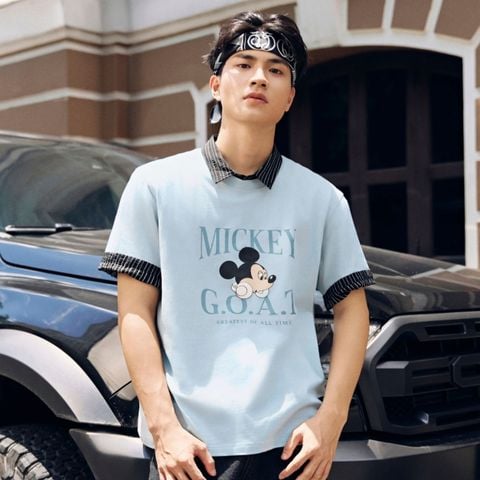 Áo Thun Nam Hoạ Tiết Disney G.O.A.T Form Regular