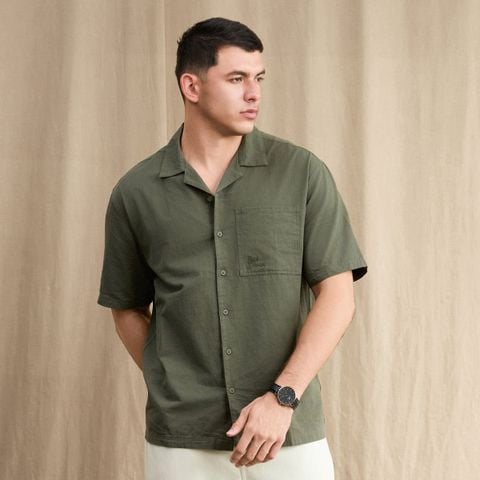 Áo Sơ Mi Cuban Nam ICONDENIM Retro Style