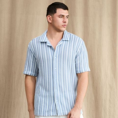 Áo Sơ Mi Nam Cuban ICONDENIM Vải Lưới Sundaze Rush