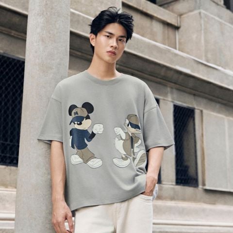 Áo Thun Nam Tay Ngắn Disney Stay Cool Form Boxy