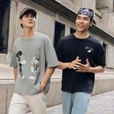 Áo Thun Nam Tay Ngắn Disney Stay Cool Form Boxy