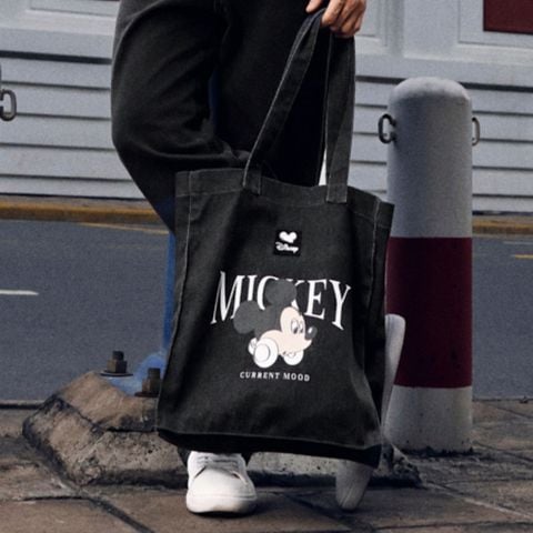 Túi Tote Nam Denim Disney Mickey Groove