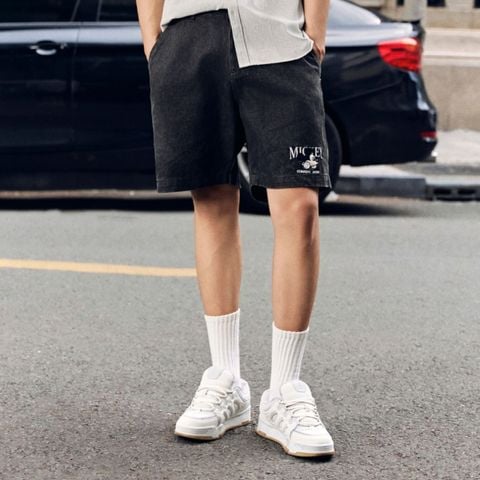 Quần Short Nam Ống Suông Disney Industrial Form Loose