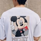 Áo Thun Nam Tay Ngắn Disney Mickey Form Boxy