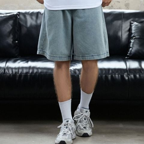 Quần Short Nam Bermuda Denim Form Baggy