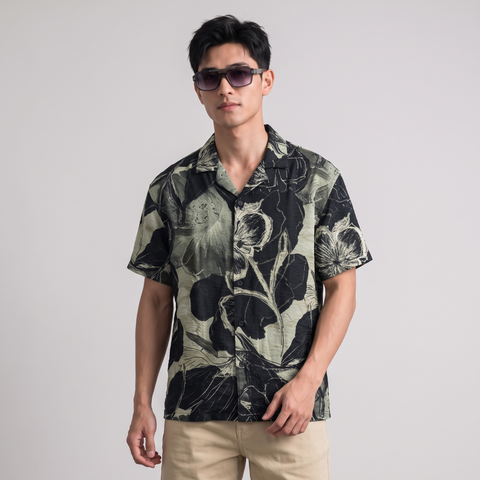 Áo Sơ Mi Nam Tay Ngắn ICONDENIM Cuban Vague Flora Form Relaxed