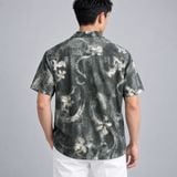 Áo Sơ Mi Nam Tay Ngắn ICONDENIM Dark Smoke Form Relaxed