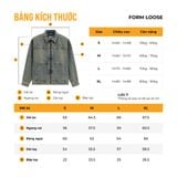 Áo Khoác Nam Denim ICONDENIM Vintage Wash Form Loose