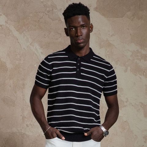 Áo Polo Len Nam ICONDENIM Retro Line