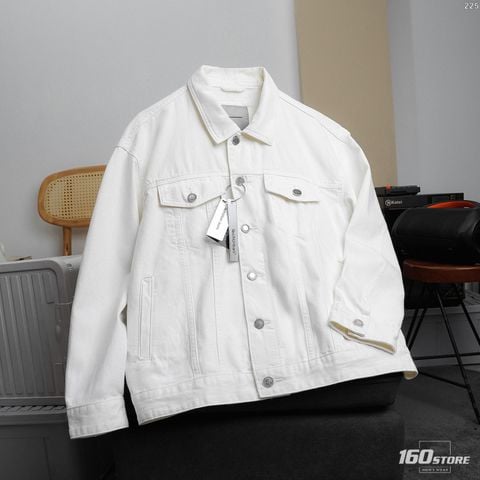 Áo Khoác Jeans Nam Siêu Nhẹ ICON105 Lightweight Offwhite Form Regular