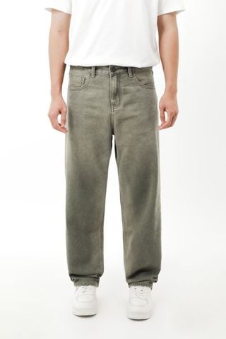 Quần Jean Nam Moss Sage Tint Wash Form Baggy