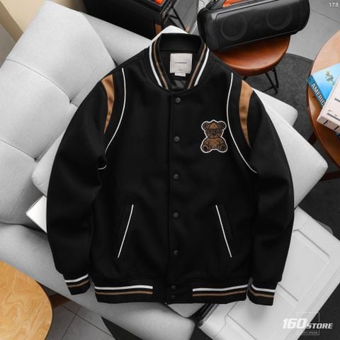 Áo Khoác Bomber Nam Varsity ICONDENIM Teddy Orgnls