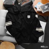Áo Khoác Hoodie Nam Zip ICONDENIM Mixing Horizontal Stripes