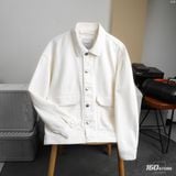 Áo Khoác Jeans Nam ICONDENIM Offwhite