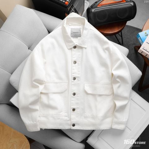 Áo Khoác Jeans Nam ICONDENIM Offwhite
