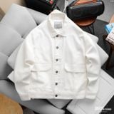 Áo Khoác Jeans Nam ICONDENIM Offwhite
