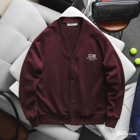 Áo Khoác Nỉ Cardigan Nam ICONDENIM Corwin Form Regular