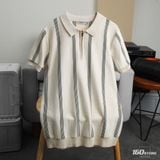 Áo Polo Len Nam ICONDENIM Downtown Stripe