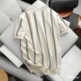 Áo Polo Len Nam ICONDENIM Downtown Stripe