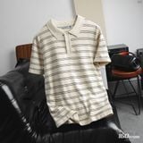 Áo Polo Len Nam ICONDENIM Urban Stripe Form Regular