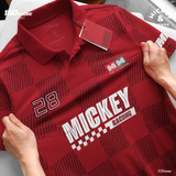 Áo Polo Nam ICONDENIM ft Disney Mickey Grid