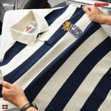 Áo Polo Nam ICONDENIM Garfield College Cat Stripe Form Boxy