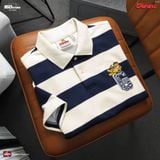 Áo Polo Nam ICONDENIM Garfield College Cat Stripe Form Boxy