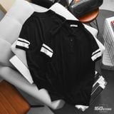 Áo Polo Nam Len ICONDENIM Black Ace